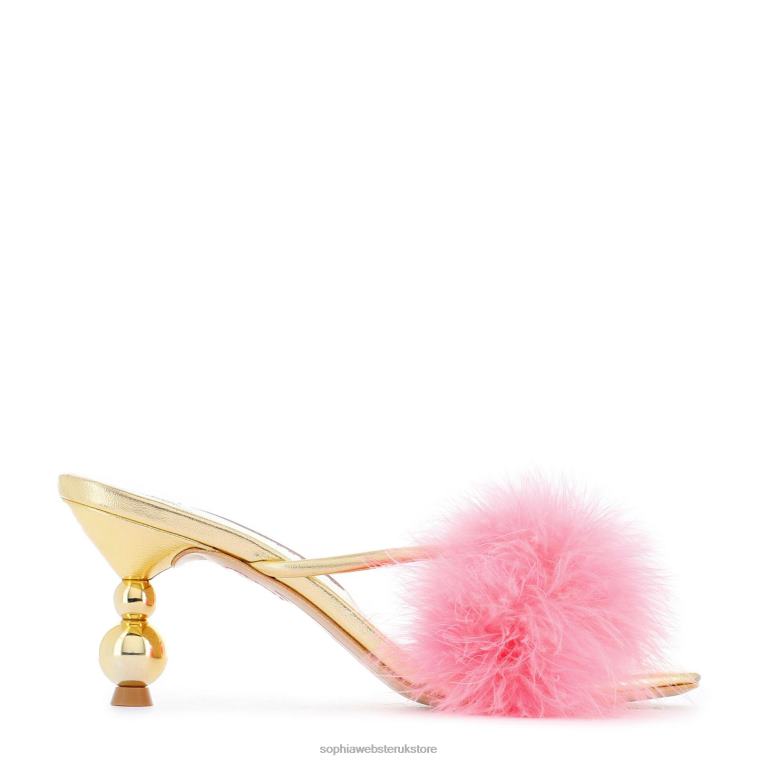 Sophia Webster Delicia Marabou Mid Mule HTFF159 Footwear