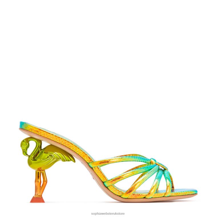 Sophia Webster Flo Flamingo Mid Mule HTFF161 Footwear
