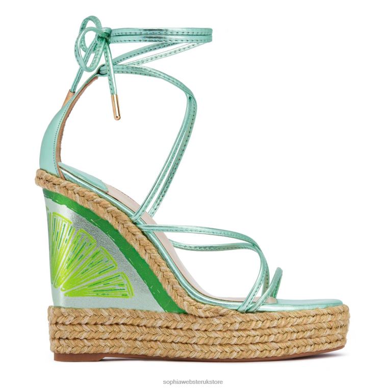 Sophia Webster Mimi Lime Espadrille HTFF108 Footwear